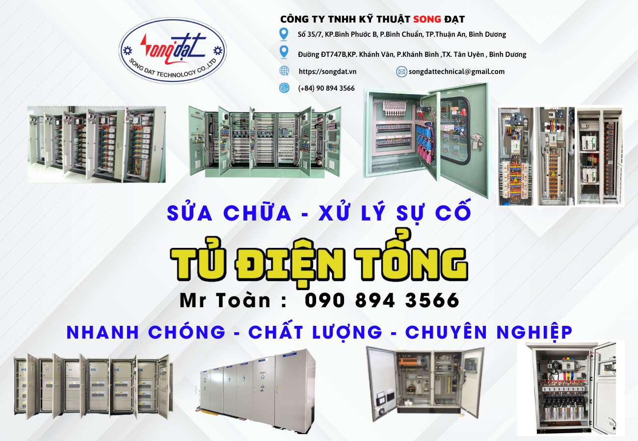 Sửa chữa, xử lý sự cố tủ điện tổng